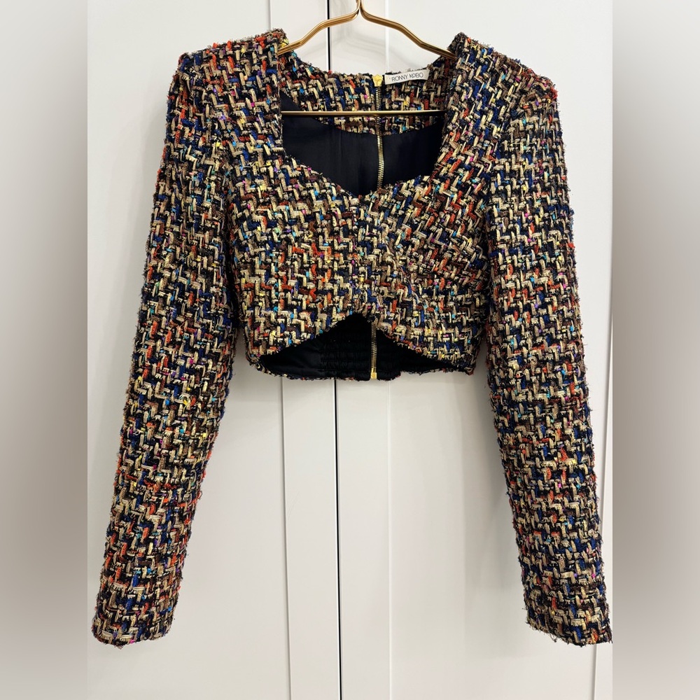Ronny Kobo Collection Colorful Tweed Blazer